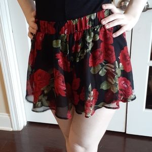 Show Me Your Mumu Black Rose Shorts